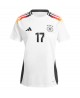 Günstige Deutschland Florian Wirtz #17 Heimtrikot Damen EM 2024 Kurzarm